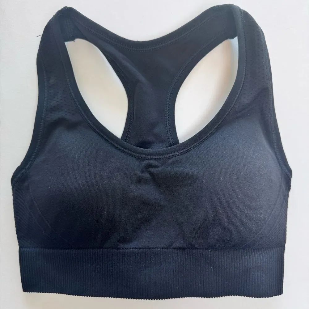 NWOT All in Motion Black Sports Bra Size XS